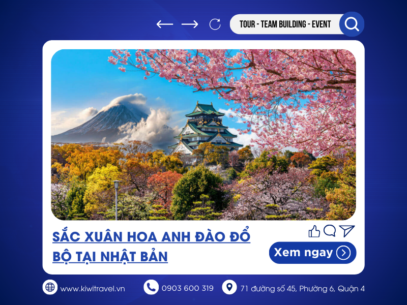 Sắc Xuân Hoa Anh Đào Đổ Bộ Tại Nhật Bản