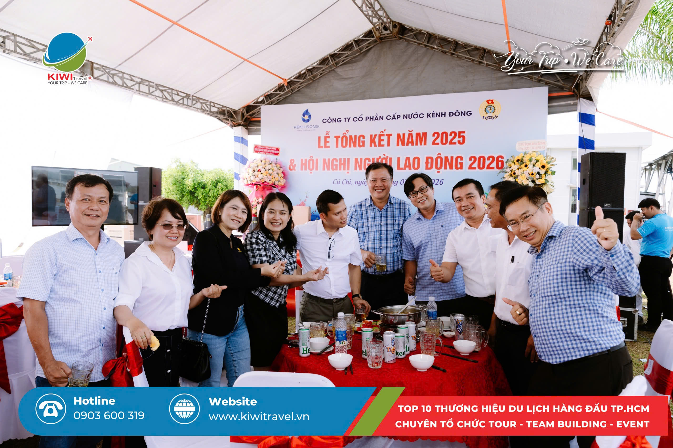 KIWI TRAVEL x CÔNG TY CP CẤP NƯỚC KÊNH ĐÔNG | “Gắn kết nội lực - Vững bước tương lai”