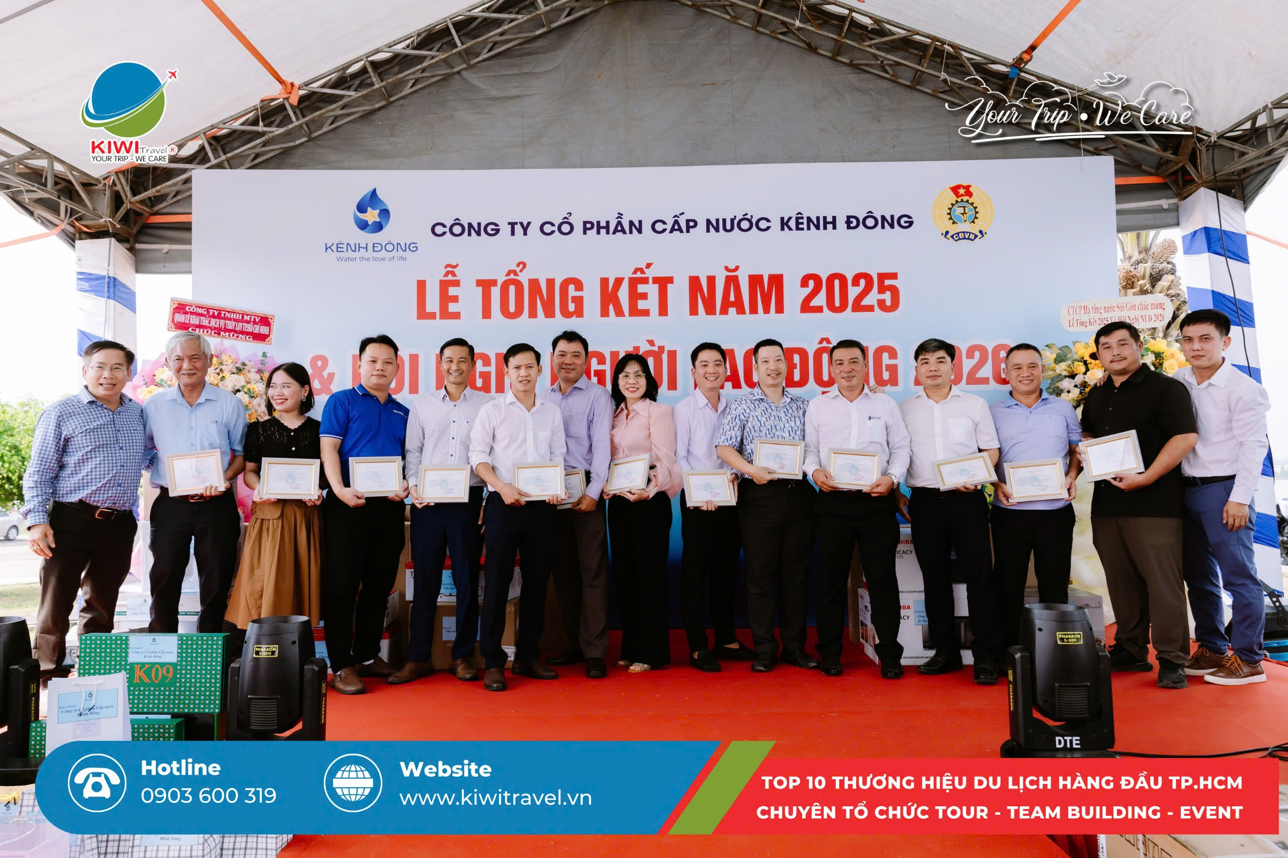 KIWI TRAVEL x CÔNG TY CP CẤP NƯỚC KÊNH ĐÔNG | “Gắn kết nội lực - Vững bước tương lai”