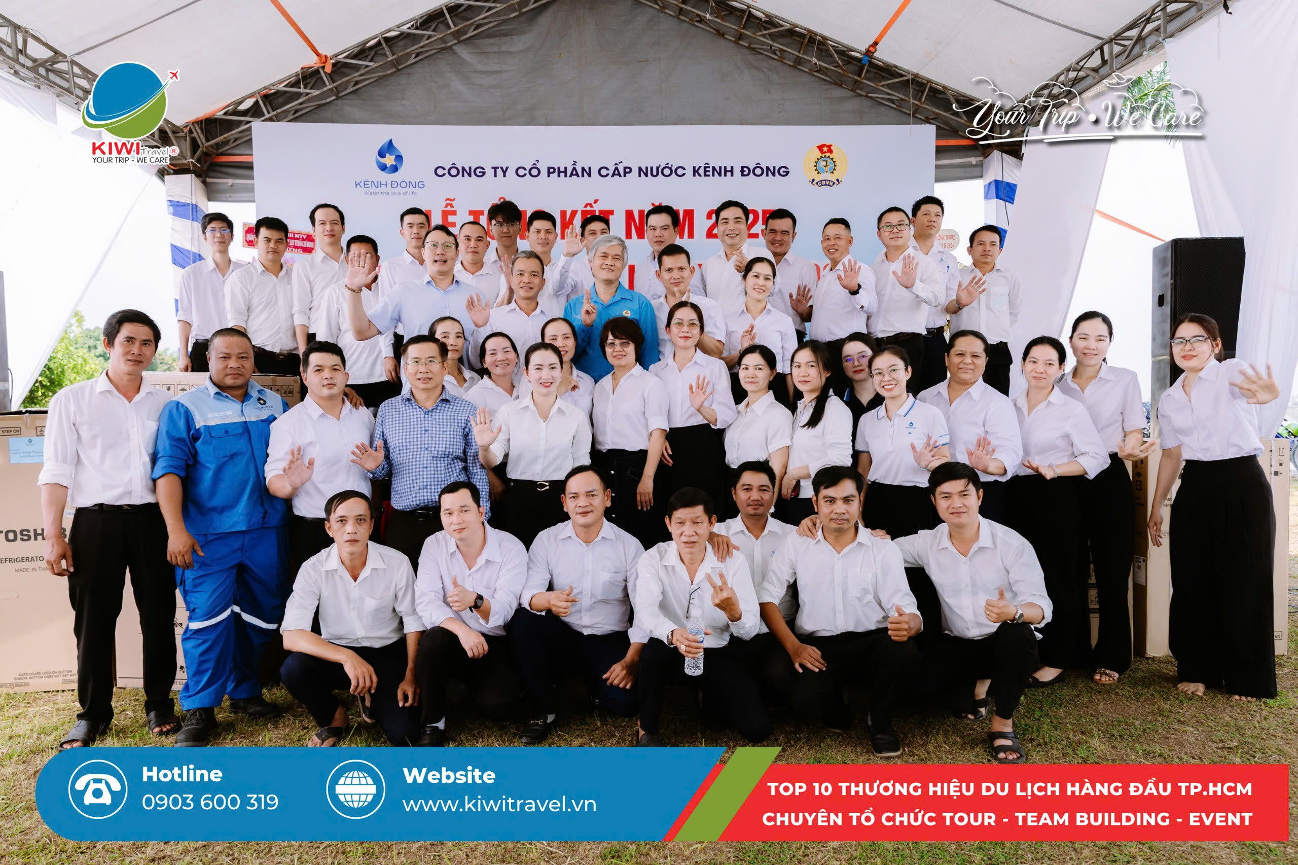 KIWI TRAVEL x CÔNG TY CP CẤP NƯỚC KÊNH ĐÔNG | “Gắn kết nội lực - Vững bước tương lai”